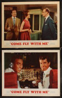 8a116 COME FLY WITH ME 8 LCs '63 Dolores Hart, Hugh O'Brian, Karl Boehm, Pamela Tiffin!