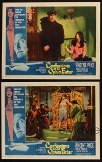8a452 CONFESSIONS OF AN OPIUM EATER 6 LCs '62 Vincent Price, step beyond your own imagination!