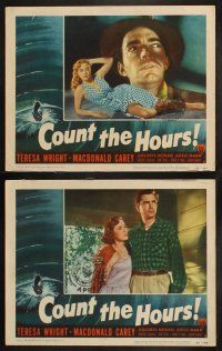 8a118 COUNT THE HOURS 8 LCs '53 Don Siegel, sexy bad girl Adele Mara, Teresa Wright, Carey