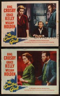 8a727 COUNTRY GIRL 3 LCs '54 Grace Kelly must choose between Bing Crosby & William Holden!