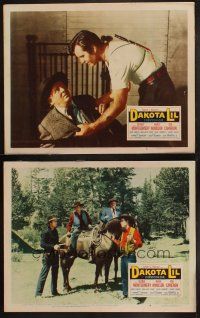 8a729 DAKOTA LIL 3 LCs '50 George Montgomery as Tom Horn, Rod Cameron, female outlaw!