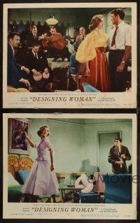 8a601 DESIGNING WOMAN 4 LCs '57 Gregory Peck, sexy Lauren Bacall, Dolores Gray, Minnelli
