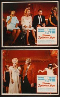 8a136 DIVORCE AMERICAN STYLE 8 LCs '67 Jean Simmons, Van Johnson, Debbie Reynolds, is marriage dead?