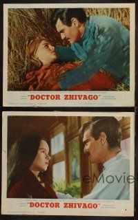 8a604 DOCTOR ZHIVAGO 4 LCs '65 Omar Sharif, Julie Christie, Geraldine Chaplin, David Lean epic!