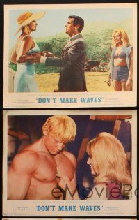 8a508 DON'T MAKE WAVES 5 LCs '67 Tony Curtis, super sexy Sharon Tate & Claudia Cardinale!