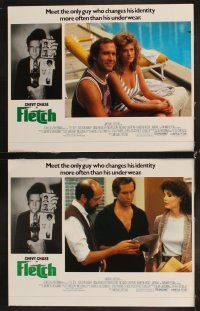 8a151 FLETCH 8 LCs '85 Michael Ritchie, wacky detective Chevy Chase, Dana Wheeler-Nicholson!