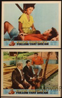 8a514 FOLLOW THAT DREAM 5 LCs '62 Elvis Presley, Arthur O'Connell, sexy Anne Helm