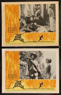 8a153 FOOL KILLER 8 LCs '65 cool images of Anthony Perkins, Edward Albert, Dana Elcar!
