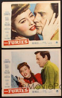8a516 FURIES 5 LCs '50 Barbara Stanwyck, Wendell Corey, Walter Huston, Anthony Mann directed!