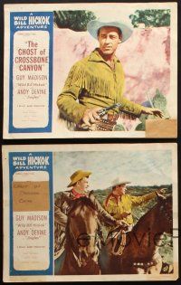 8a612 WILD BILL HICKOK 4 stock LCs '53 Guy Madison as Wild Bill Hickok, Andy Devine, Ghost of Crossbones Canyon!