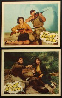 8a409 GIANT CLAW 7 LCs '57 Jeff Morrow, Mara Corday, Fred F. Sears directed, cool sci-fi images!
