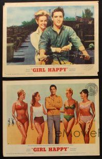 8a517 GIRL HAPPY 5 LCs '65 Elvis Presley & Shelley Fabares + sexy Spring Break girls!