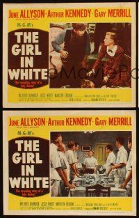 8a744 GIRL IN WHITE 3 LCs '52 pretty female doctor June Allyson, directed by John Sturges!