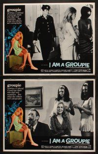 8a181 I AM A GROUPIE 8 LCs '70 rock 'n' roll images, sexy Esme Johns doesn't collect autographs!