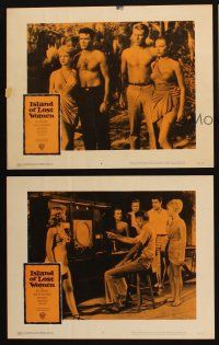 8a753 ISLAND OF LOST WOMEN 3 LCs '59 Jeff Richards, John Smith, and Alan Napier!