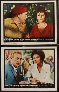 8a195 JUDITH 8 LCs '66 great images of sexiest Sophia Loren & Peter Finch, directed by David Mann!