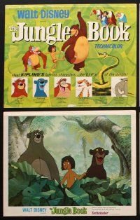 8a197 JUNGLE BOOK 8 LCs '67 Walt Disney cartoon classic, great images of characters!