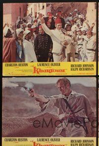 8a526 KHARTOUM 5 LCs '66 Charlton Heston & Laurence Olivier, North African adventure!