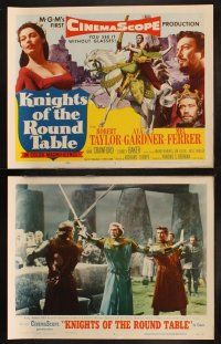 8a202 KNIGHTS OF THE ROUND TABLE 8 LCs '54 Robert Taylor as Lancelot, sexy Ava Gardner as Guinevere
