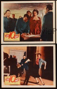 8a756 LAST 10 DAYS 3 LCs '55 directed by G. W. Pabst, terrifying story of Hitler's last days!