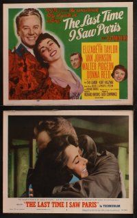 8a207 LAST TIME I SAW PARIS 8 LCs '54 Elizabeth Taylor is a playgirl and the wife of Van Johnson!