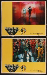 8a217 LOGAN'S RUN 8 Spanish/U.S. LCs '76 Michael York & Jenny Agutter, directed by Michael Anderson