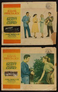 8a222 LOVING YOU 8 LCs '57 Elvis Presley, Lizabeth Scott, Corey & Dolores Hart!