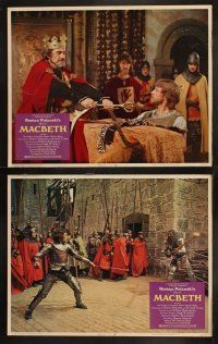 8a225 MACBETH 8 LCs '72 Roman Polanski, Jon Finch, Francesca Annis, from Shakespeare!