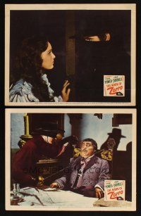 8a933 MARK OF ZORRO 2 LCs R46 masked Tyrone Power & young Linda Darnell, J. Edward Bromberg!