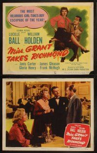 8a242 MISS GRANT TAKES RICHMOND 8 LCs '49 sexy Lucille Ball, William Holden, James Gleason!