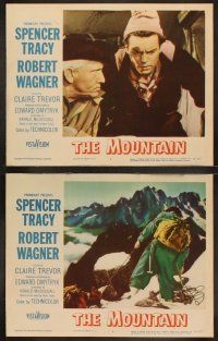 8a249 MOUNTAIN 8 LCs '56 mountain climbing thriller w/ Spencer Tracy, Robert Wagner, Claire Trevor!