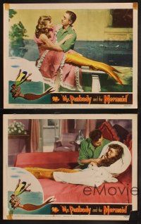 8a418 MR. PEABODY & THE MERMAID 7 LCs '48 William Powell & pretty mermaid Ann Blyth, fantasy!