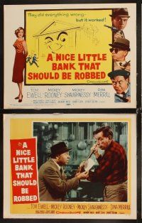 8a259 NICE LITTLE BANK THAT SHOULD BE ROBBED 8 LCs '58 thieves Tom Ewell, Mickey Rooney, Shaughnessy