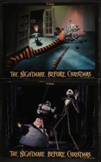 8a641 NIGHTMARE BEFORE CHRISTMAS 4 LCs '93 Tim Burton, Disney, great horror cartoon images!