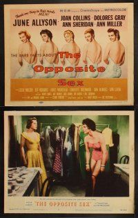 8a268 OPPOSITE SEX 8 LCs '56 June Allyson, Joan Collins, Dolores Gray, Ann Miller, Ann Sheridan!