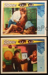 8a768 PARANOIAC 3 LCs '63 Oliver Reed, Janette Scott, Freddie Francis English Hammer horror!