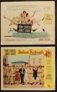 8a278 PERFECT FURLOUGH 8 LCs '58 Tony Curtis in uniform with Janet Leigh, Blake Edwards!