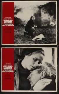 8a312 SHAME 8 int'l LCs '69 Ingmar Bergman's Skammen, Liv Ullmann, Max Von Sydow!