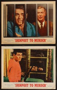 8a315 SIGNPOST TO MURDER 8 LCs '65 Joanne Woodward, Stuart Whitman, are we all potential killers?