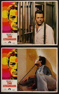 8a330 STRANGER 8 LCs '68 Luchino Visconti's Lo Straniero, Marcello Mastroianni, Anna Karina!