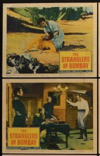 8a476 STRANGLERS OF BOMBAY 6 LCs '60 creepy images of bizarre murder cult!