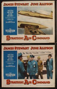 8a431 STRATEGIC AIR COMMAND 7 LCs '55 pilot James Stewart & June Allyson, directed by Anthony Mann!