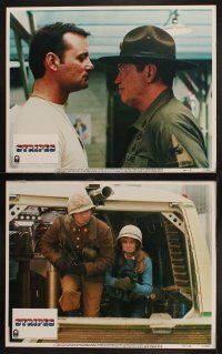 8a331 STRIPES 8 LCs '81 Ivan Reitman classic military comedy, Bill Murray, John Candy, Harold Ramis