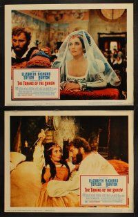 8a340 TAMING OF THE SHREW 8 LCs '67 Elizabeth Taylor & Richard Burton, Shakespeare's classic!
