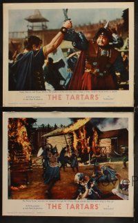8a676 TARTARS 4 LCs '61 armored Victor Mature & Orson Welles, sexy Liana Orfei!