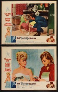 8a345 THAT FUNNY FEELING 8 LCs '65 sexy naked Sandra Dee in towel, Bobby Darin, Donald O'Connor