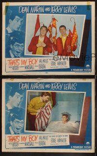8a788 THAT'S MY BOY 3 LCs '51 wacky college students Dean Martin & Jerry Lewis!