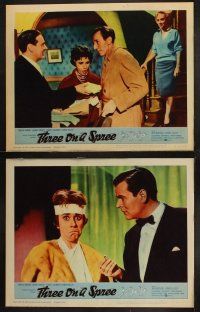 8a351 THREE ON A SPREE 8 LCs '61 Sidney Furie, Jack Watling, Carole Lesley, wacky English comedy