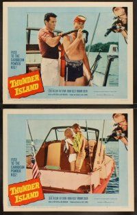 8a352 THUNDER ISLAND 8 LCs '63 written by Jack Nicholson, Gene Nelson & Fay Spain, sniper with rifle