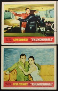 8a789 THUNDERBALL 3 LCs '65 Sean Connery as secret agent James Bond 007, Claudine Auger!